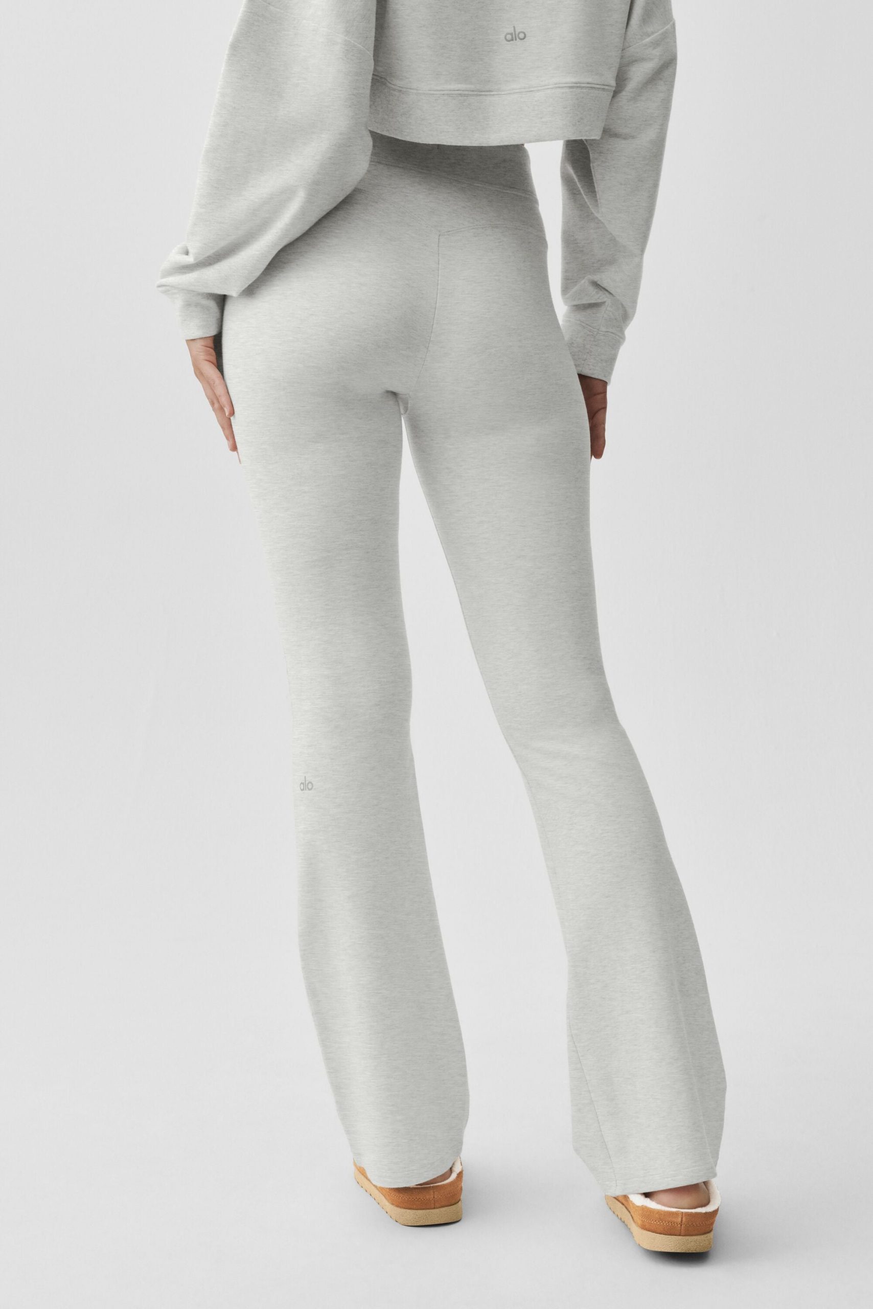 Sway Bootcut Sweatpant - White Heather - Image 2
