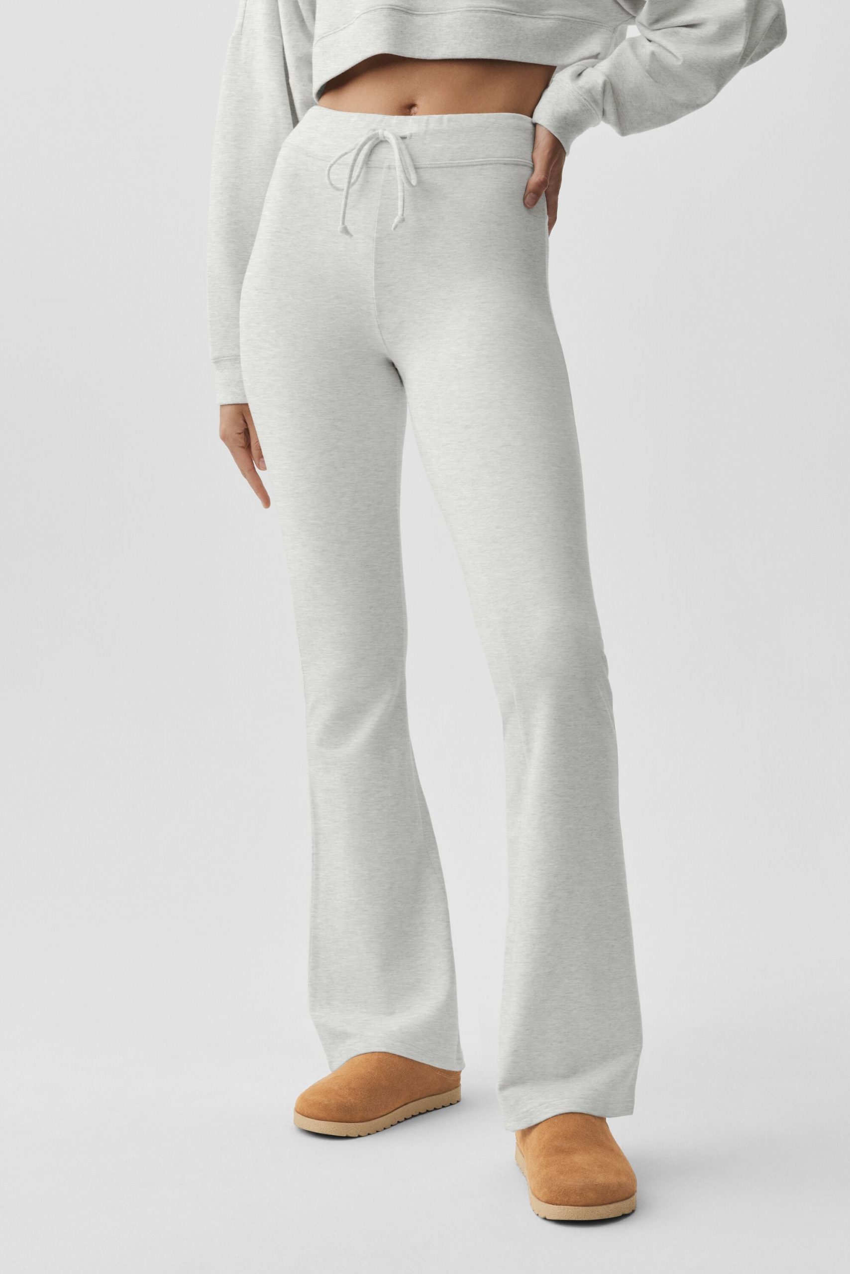 Sway Bootcut Sweatpant - White Heather - Image 4