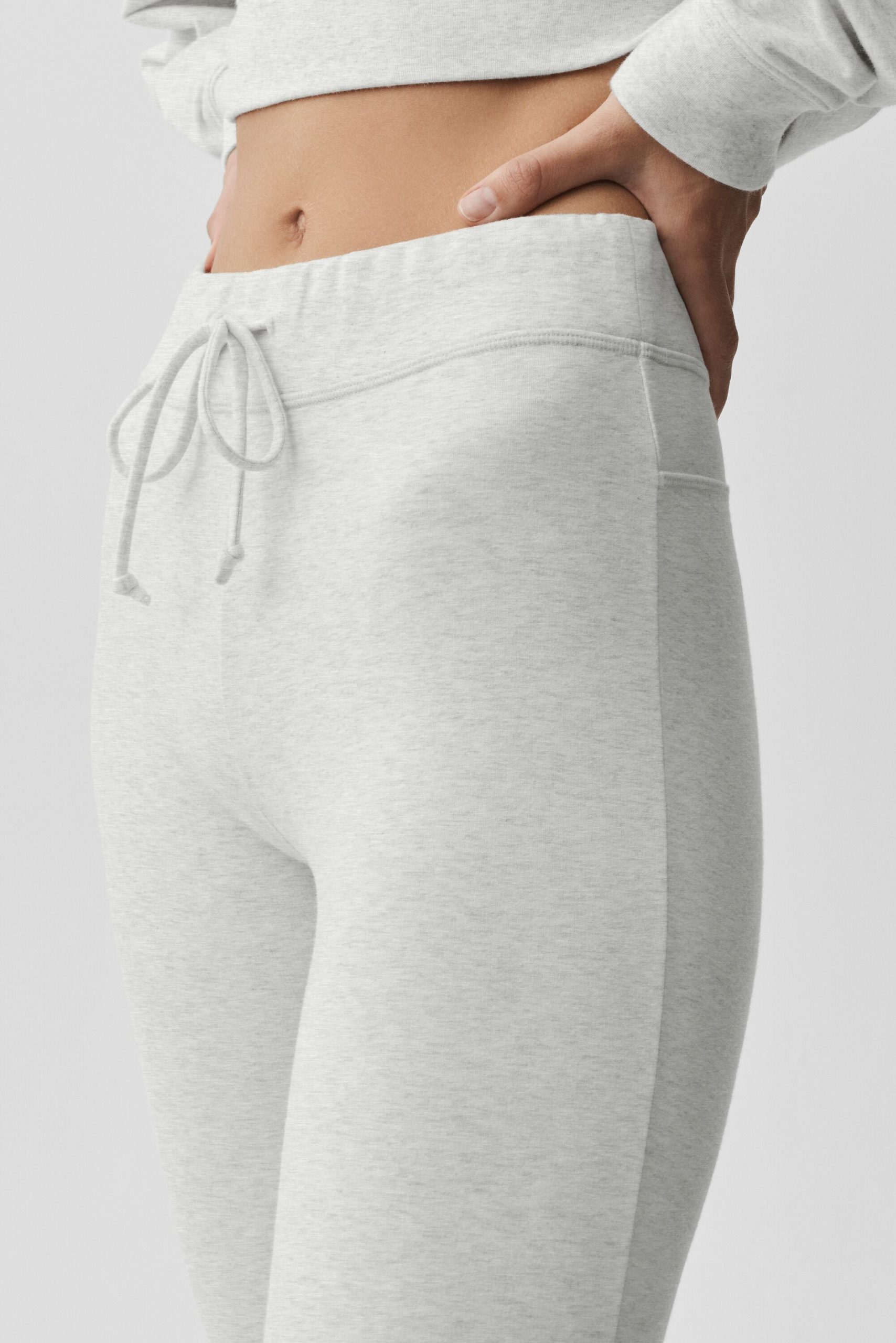 Sway Bootcut Sweatpant - White Heather - Image 3