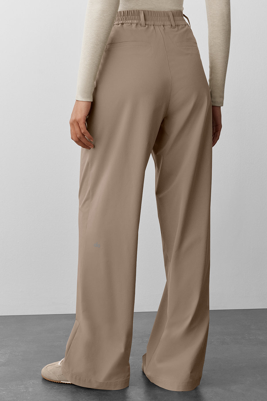 High-Waist Pursuit Trouser (Long) - Gravel - Image 3