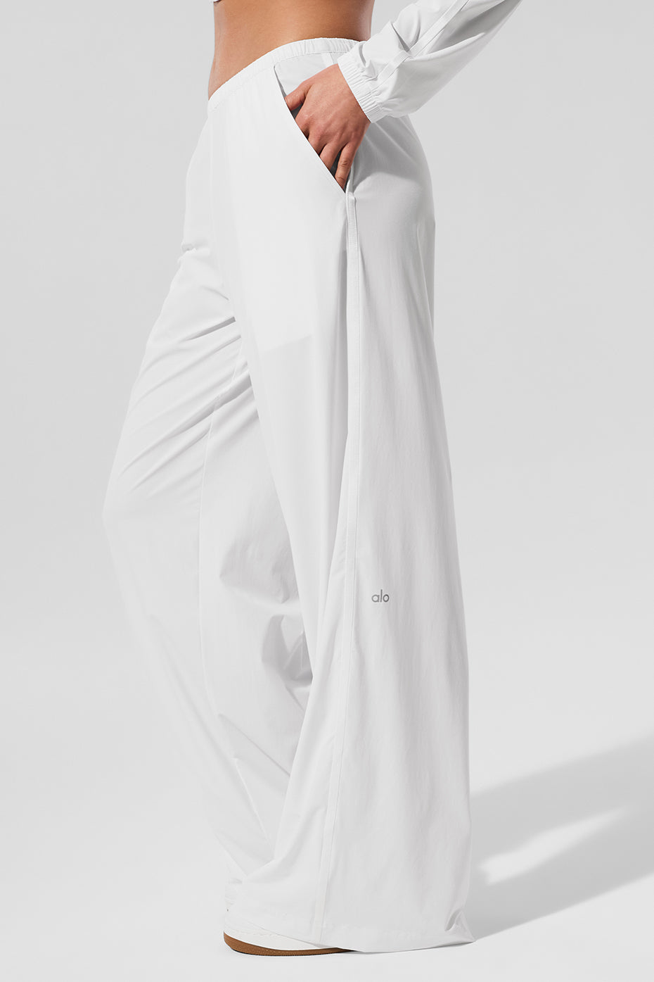 Breezy Wide Leg Pant (Long) - White - Image 3