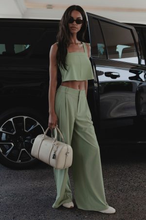 High-Waist Dreamscape Trouser (Regular) - Dune Grass