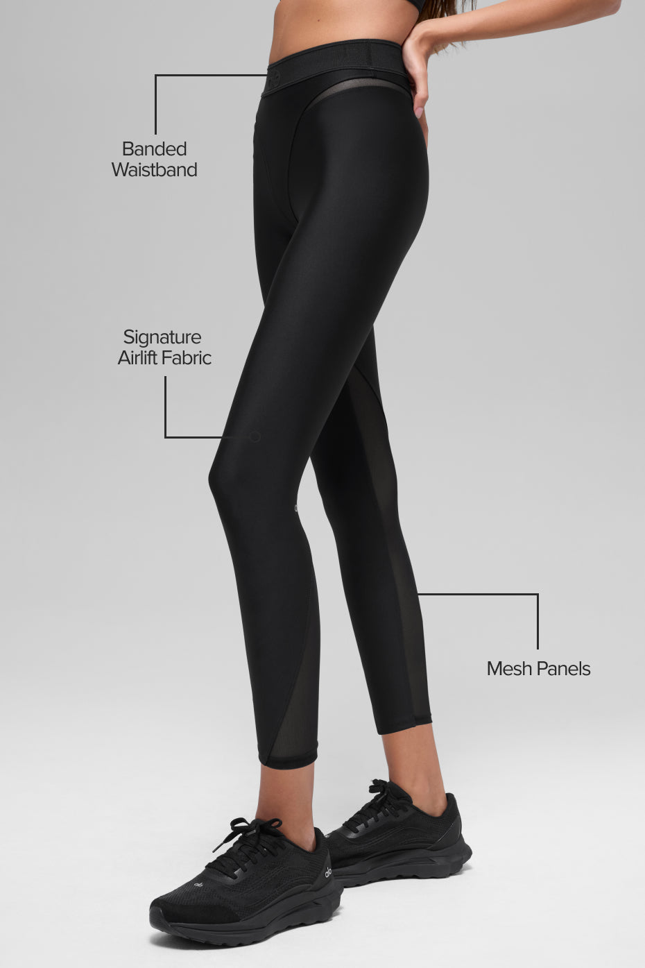 Airlift High-Waist 7/8 Rebel Legging - Black - Image 2