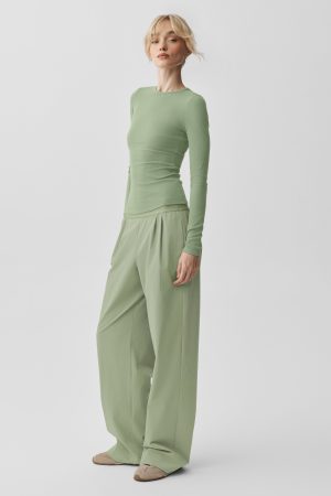 Suit Up Trouser (Long) - Dune Grass