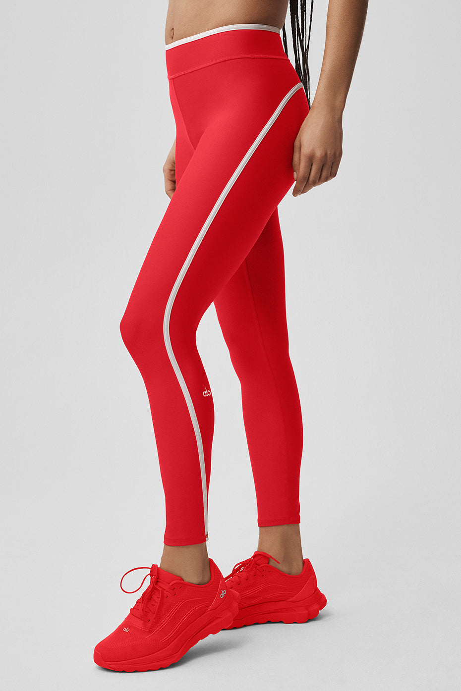 Airlift High Waist Charger 7/8 Legging - Bright Red/White - Image 3