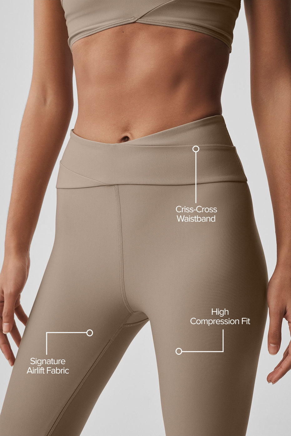 Airlift High-Waist 7/8 Horizon Legging - Gravel - Image 2