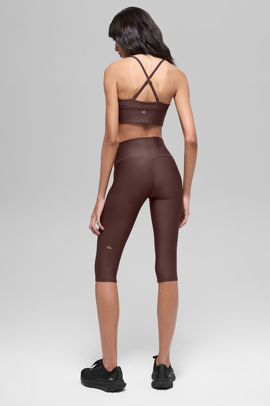 16'' High-Waist Airlift Capri - Brownstone - Image 4