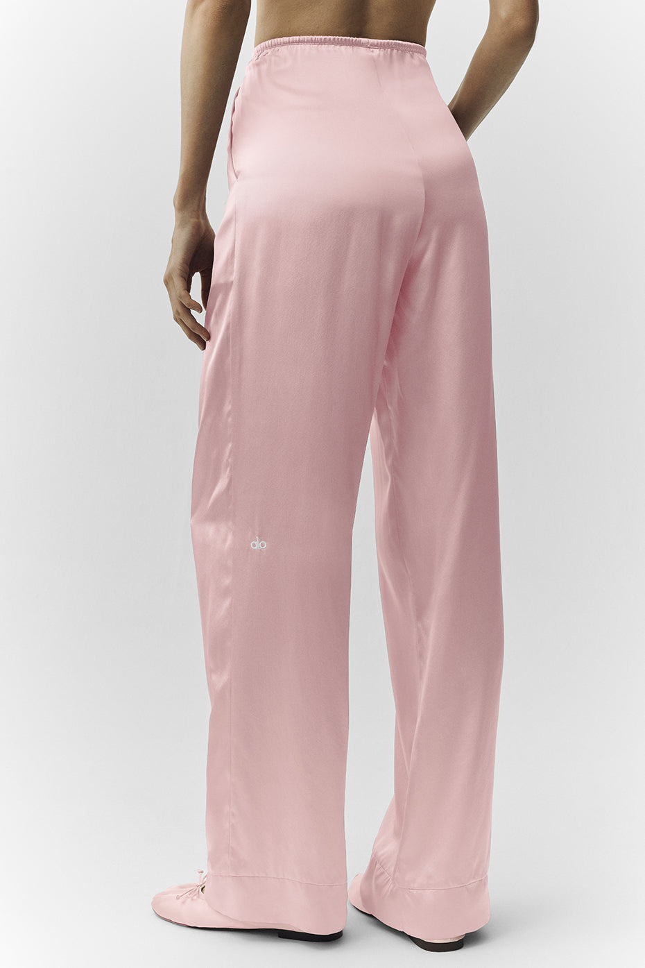 Silk Luminous Pant (Regular) - Pink Champagne - Image 4