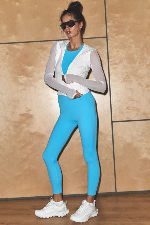 ALO Softsculpt High-Waist 7/8 Superset Legging - Azure Blue