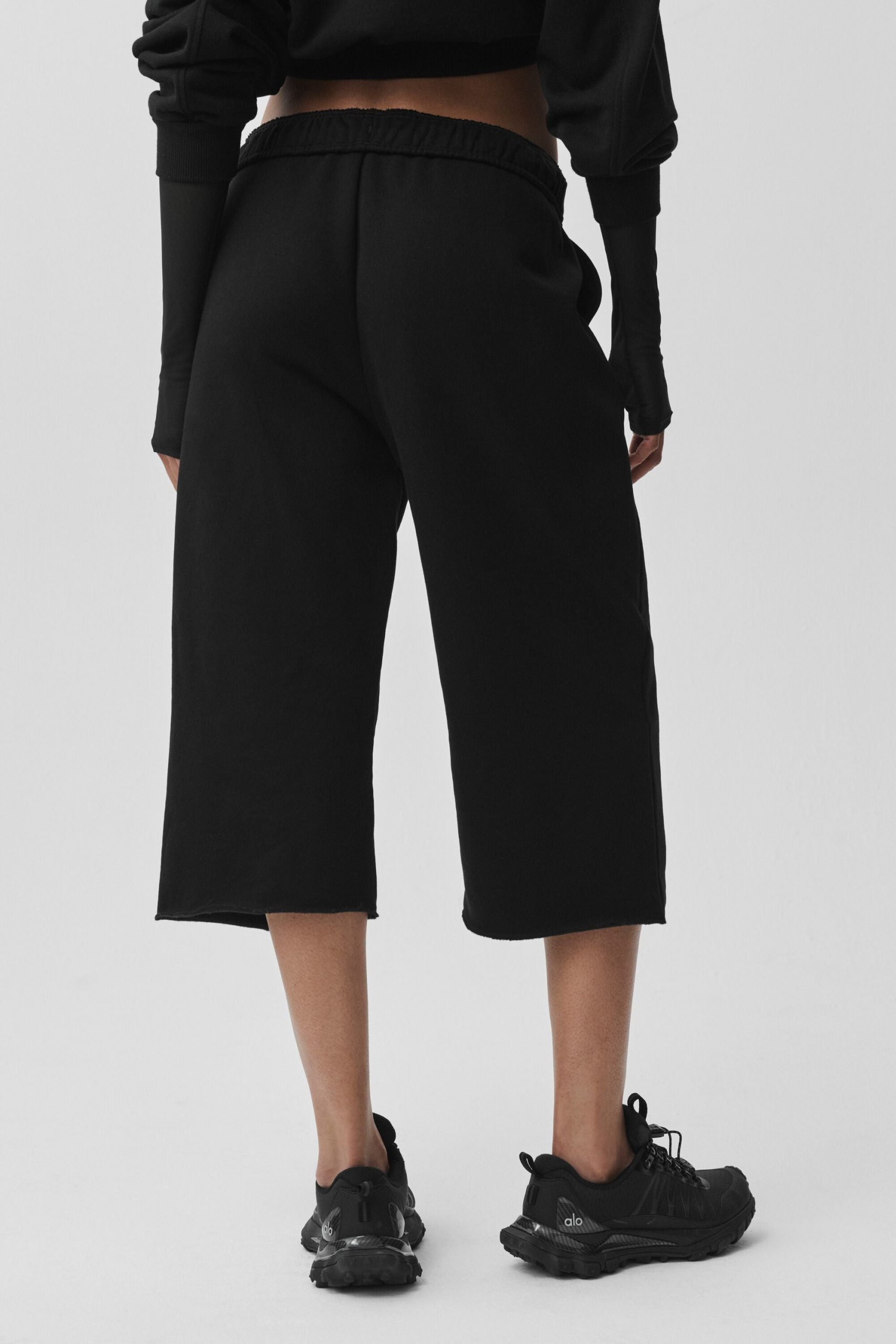 Accolade Cutoff Sweatpant - Black - Image 2