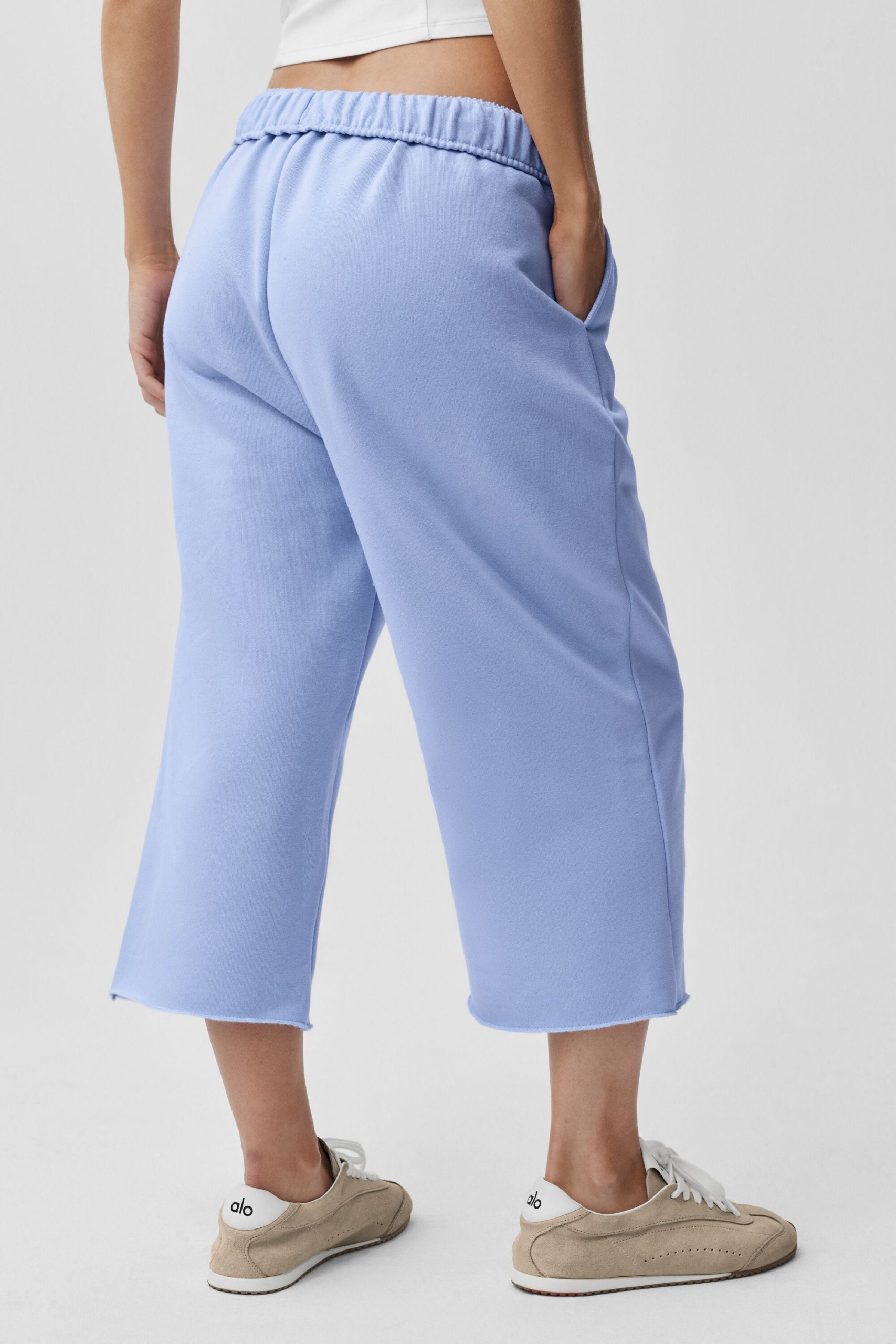 Accolade Cutoff Sweatpant - Light Provence Blue - Image 2