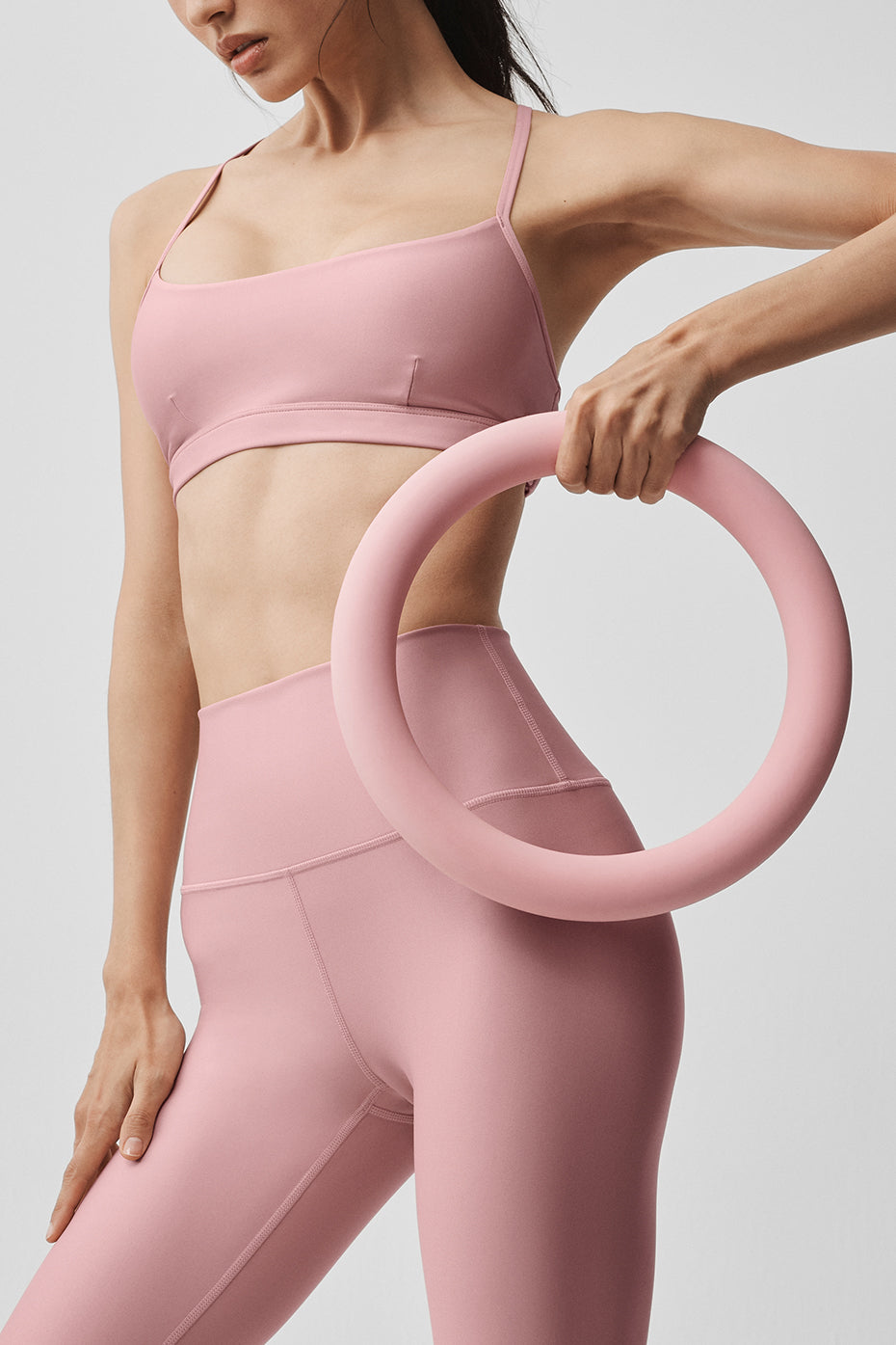 7/8 High-Waist Airlift Legging - Vintage Pink - Image 5