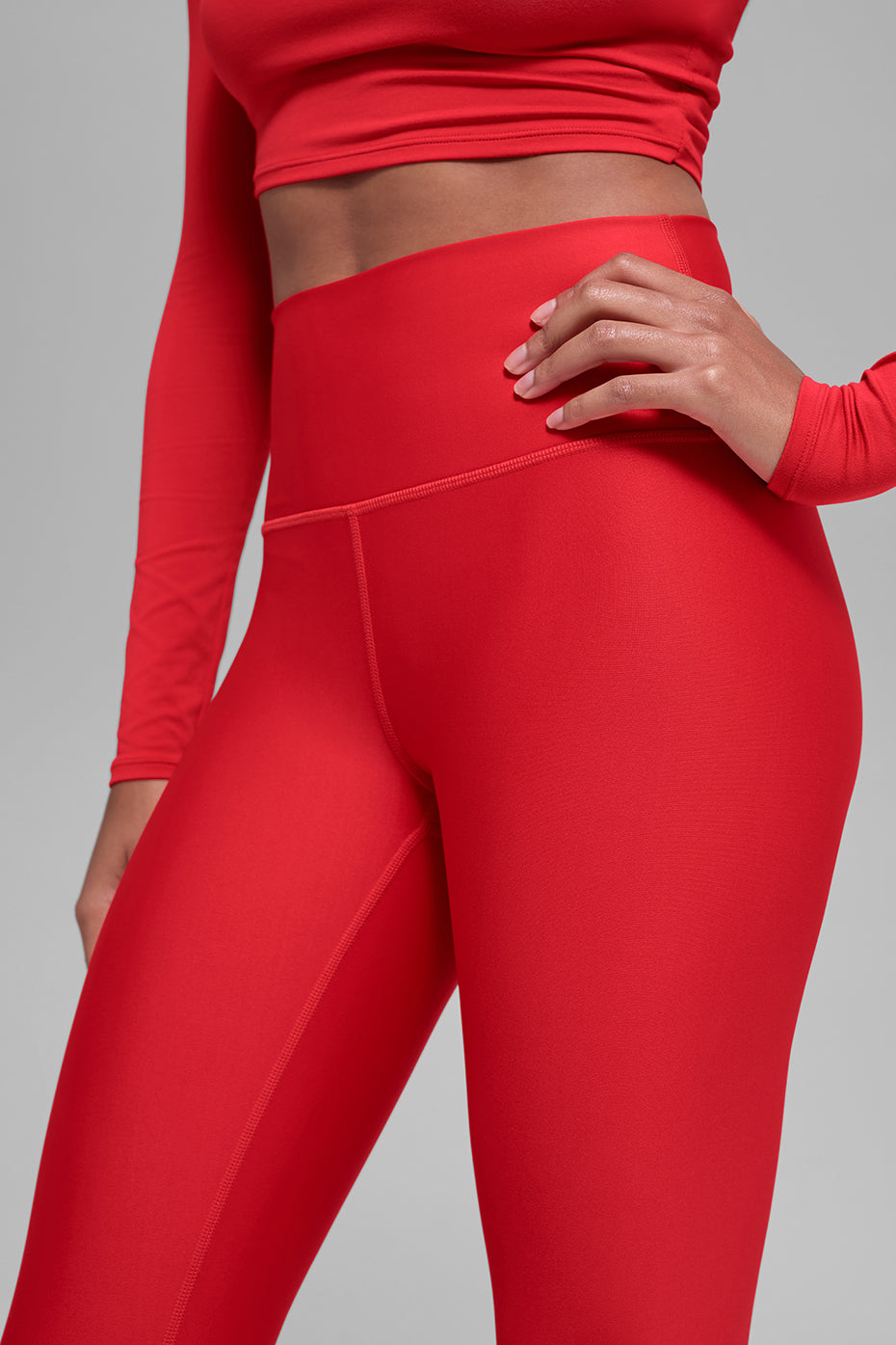 7/8 High-Waist Airlift Legging - Bright Red - Image 3