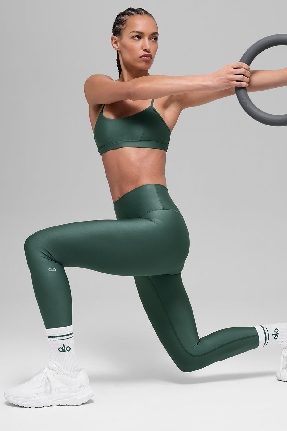 7/8 High-Waist Airlift Legging - Clover Green - Image 5