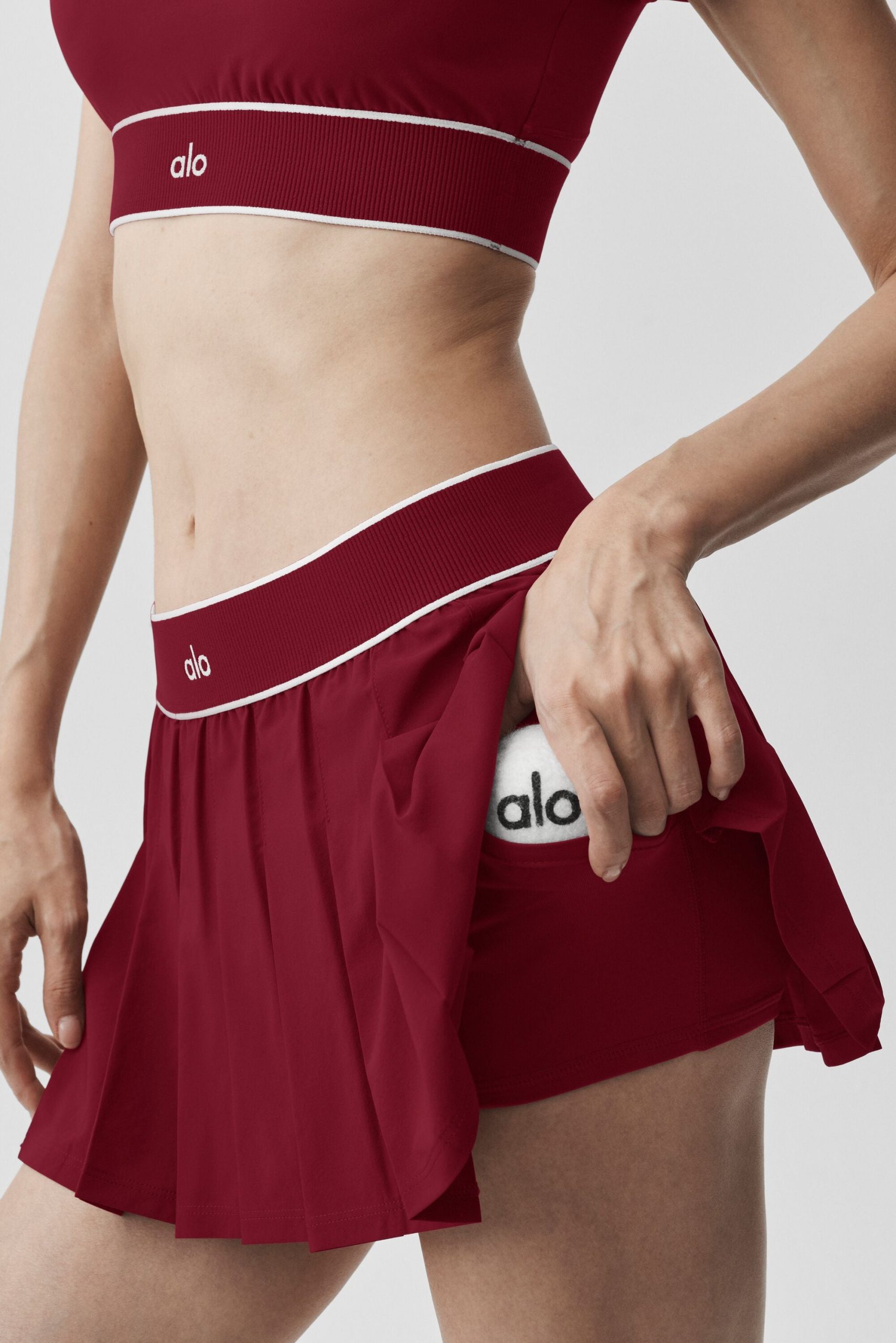 Low-Rise Amp It Up Tennis Skirt - Summer Romance Red - Image 2