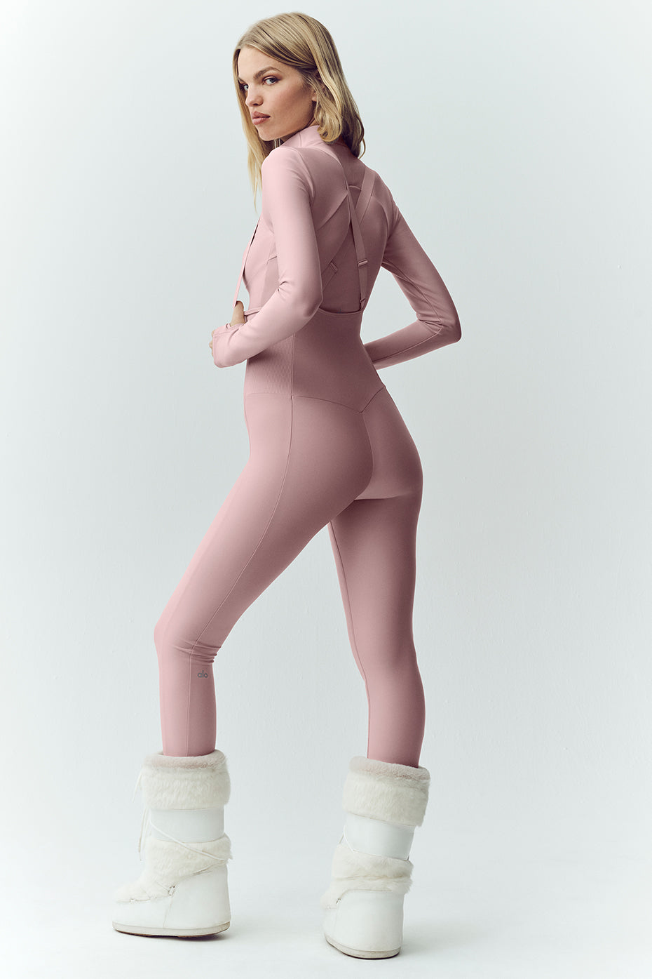Airlift Winter Warm Ski Time Bib - Pink Champagne - Image 2