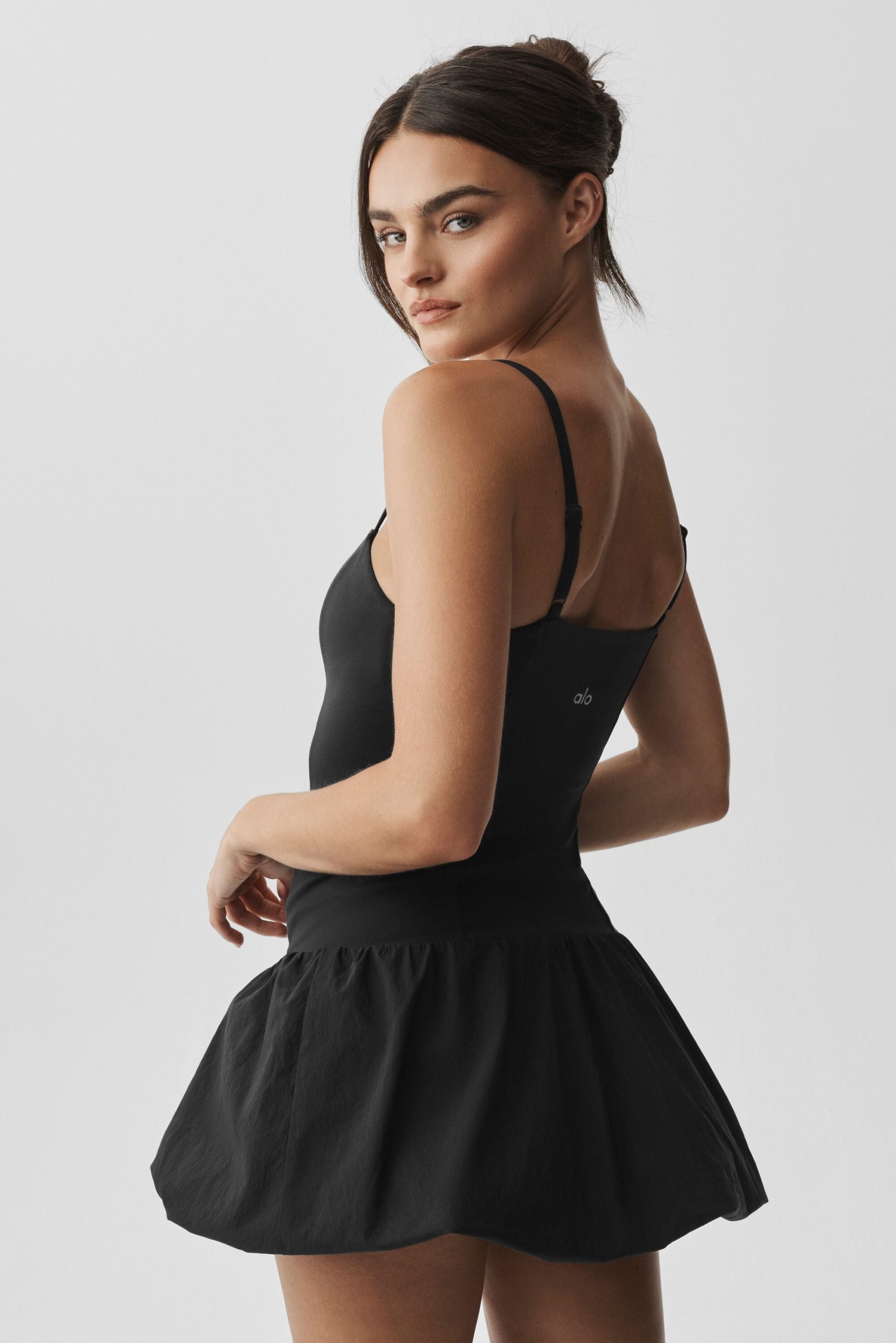 Airbrush Love Match Tennis Dress - Black - Image 3
