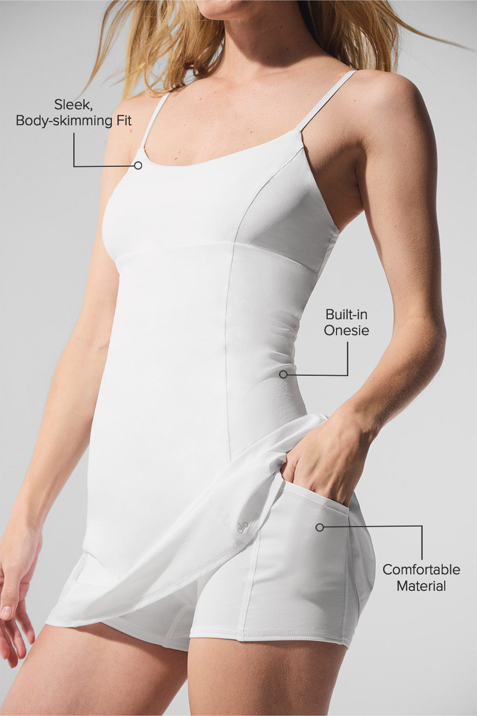 Breezy Tennis Dress - White - Image 2