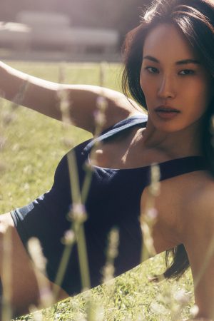 Airbrush Real Bra Tank - Navy