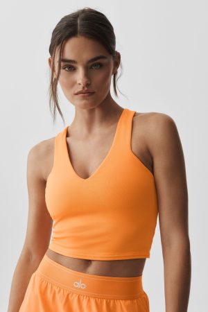 Airbrush Real Bra Tank - Satsuma Breeze