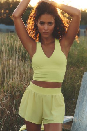 Airbrush Real Bra Tank - Sunshine