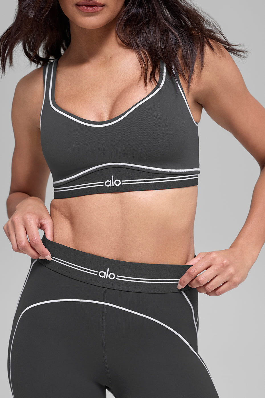 Airbrush Heart Throb Bra - Anthracite/White - Image 3