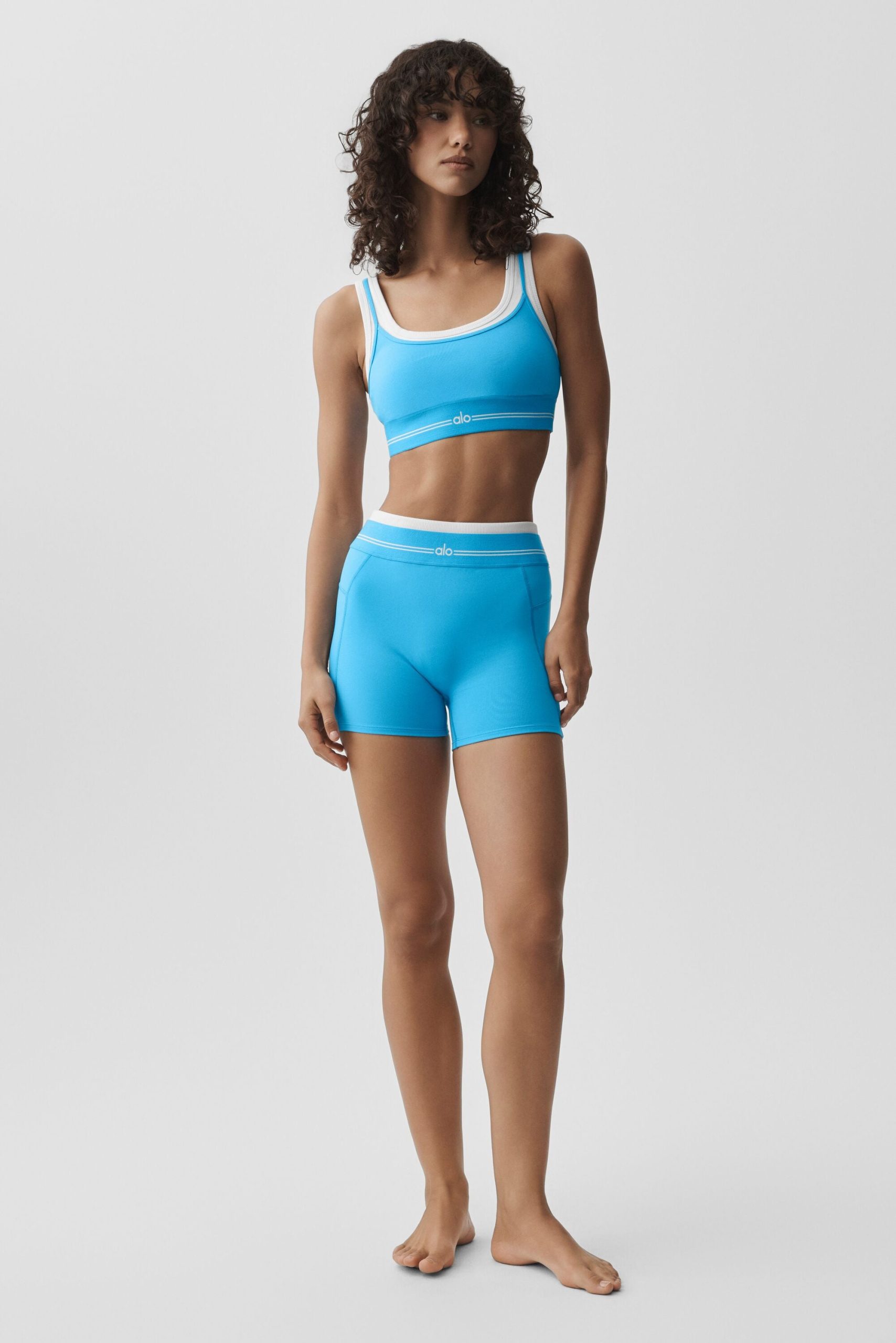 Airbrush Better Together Bra - Azure Blue/White - Image 5