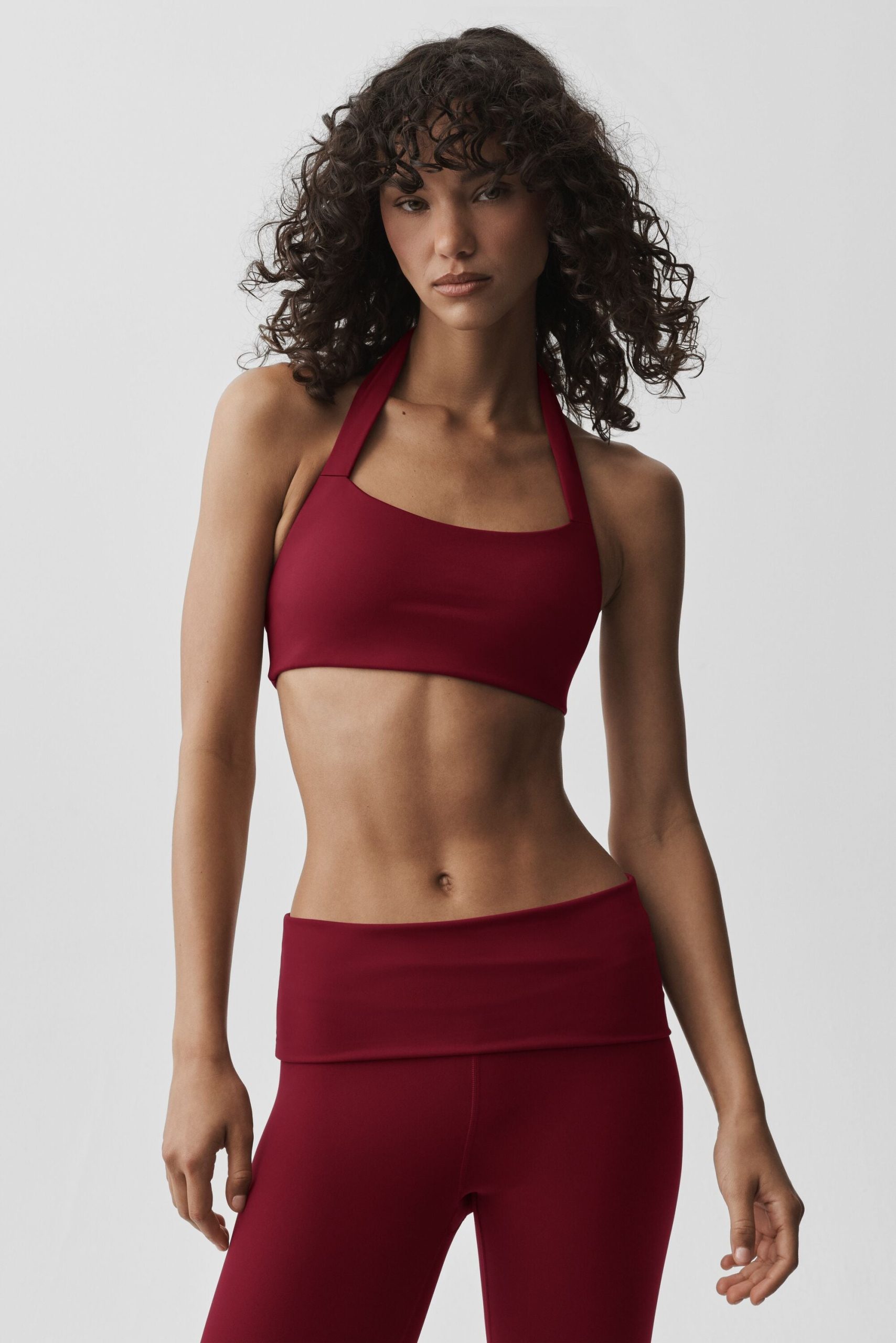 ALO Softsculpt Feel The Heat Halter Bra - Summer Romance Red - Image 3