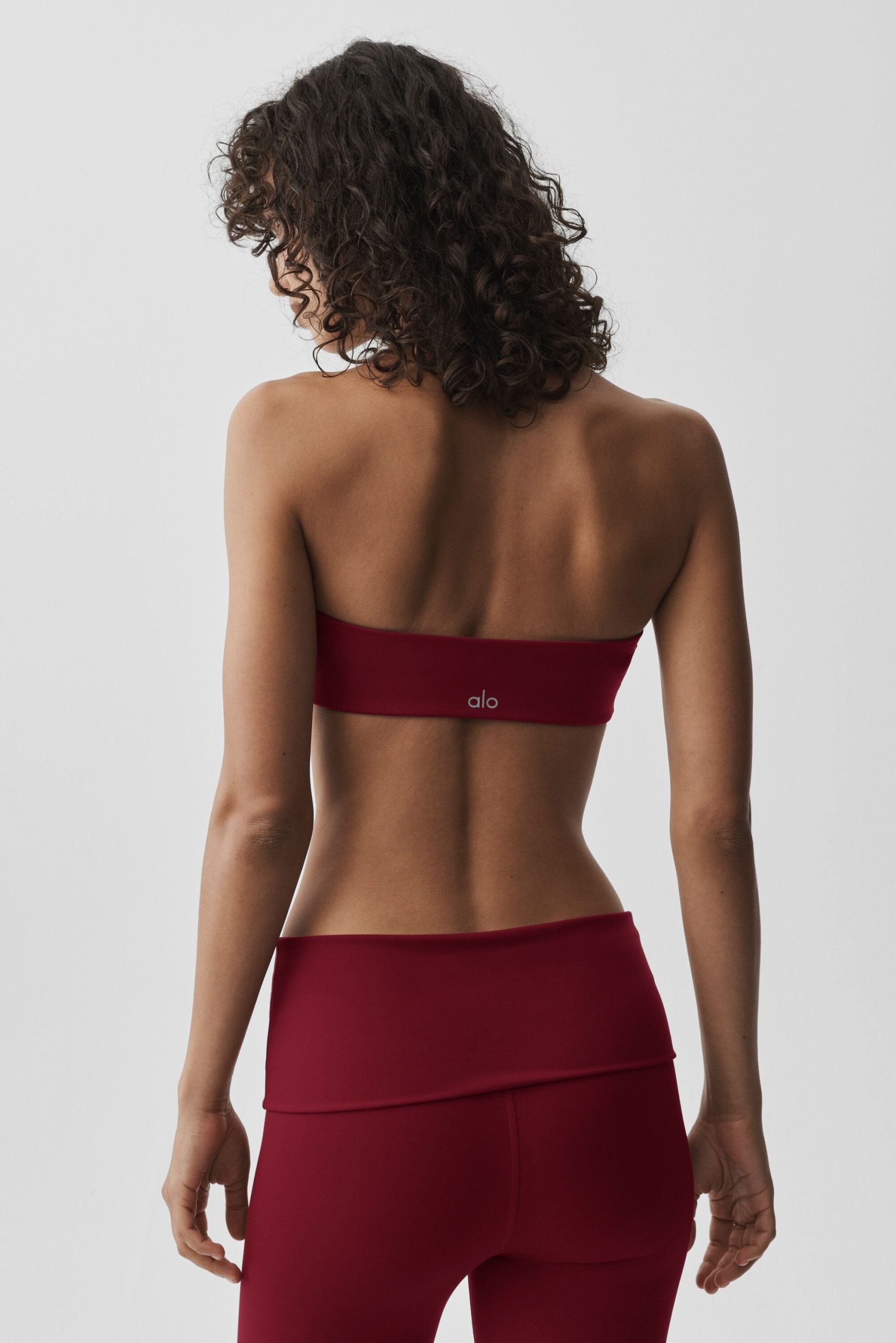ALO Softsculpt Feel The Heat Halter Bra - Summer Romance Red - Image 2